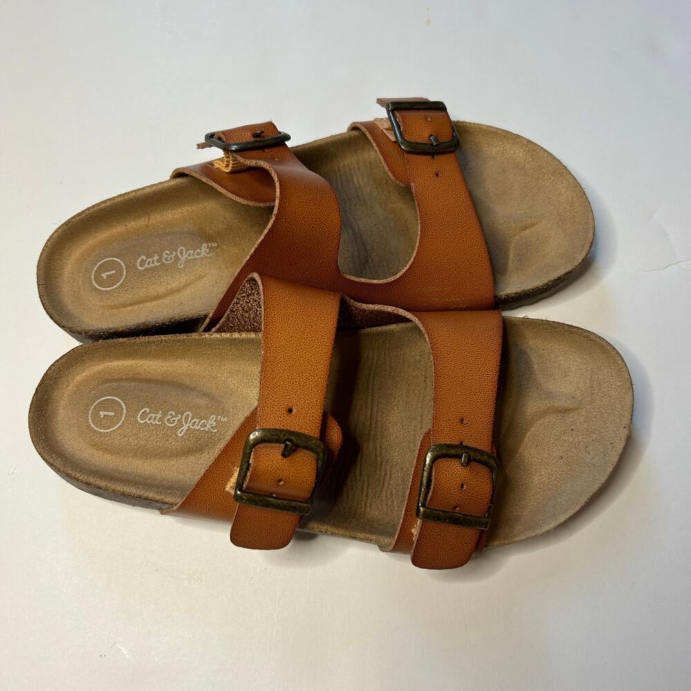 Cat & Jack Kids' Drew Slip-On Footbed Sandals 1 - Picture 2 of 4